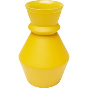 KARE Design Skleněná váza Gina Yellow 25cm