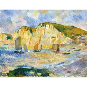 Reprodukcia obrazu Auguste Renoir - Sea and Cliffs, 90 x 70 cm