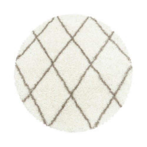 Ayyildiz koberce Kusový koberec Alvor Shaggy 3401 cream kruh - 80x80 (priemer) kruh cm