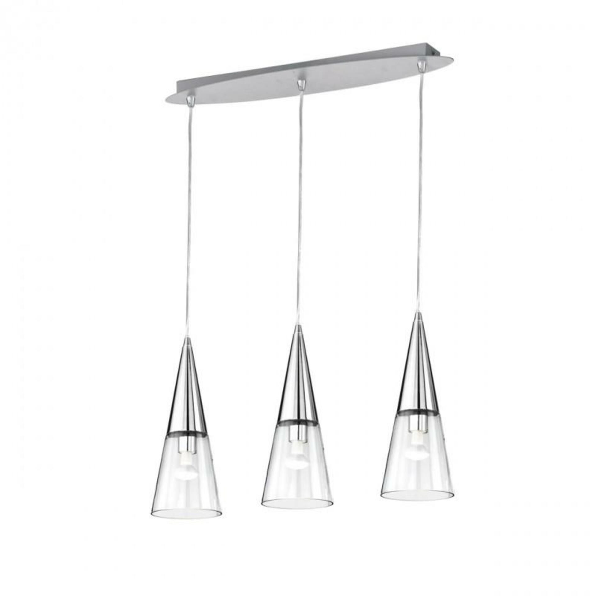 Závěsné svítidlo Ideal Lux Cono SB3 cromo 112367 chromové 3x40W  