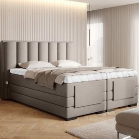 ArtElta Manželská posteľ VEROS Boxspring | elektrická polohovateľná 160 x 200 cm Farba: Poco 07