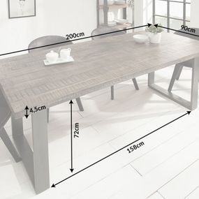 Jedálenský stôl THOR Dekorhome 200x90x77 cm