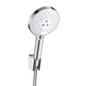 HansGrohe Raindance Select S - Sprchová hlavica 120, s príslušenstvom, 3 prúdy, biela/chróm 26721400