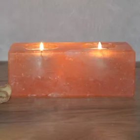 Wagner Life Twin Cube držiak čajovej sviečky soľný krištáľ, Obývacia izba / jedáleň, soľný kameň, P: 15 cm, L: 6 cm, K: 5.5cm