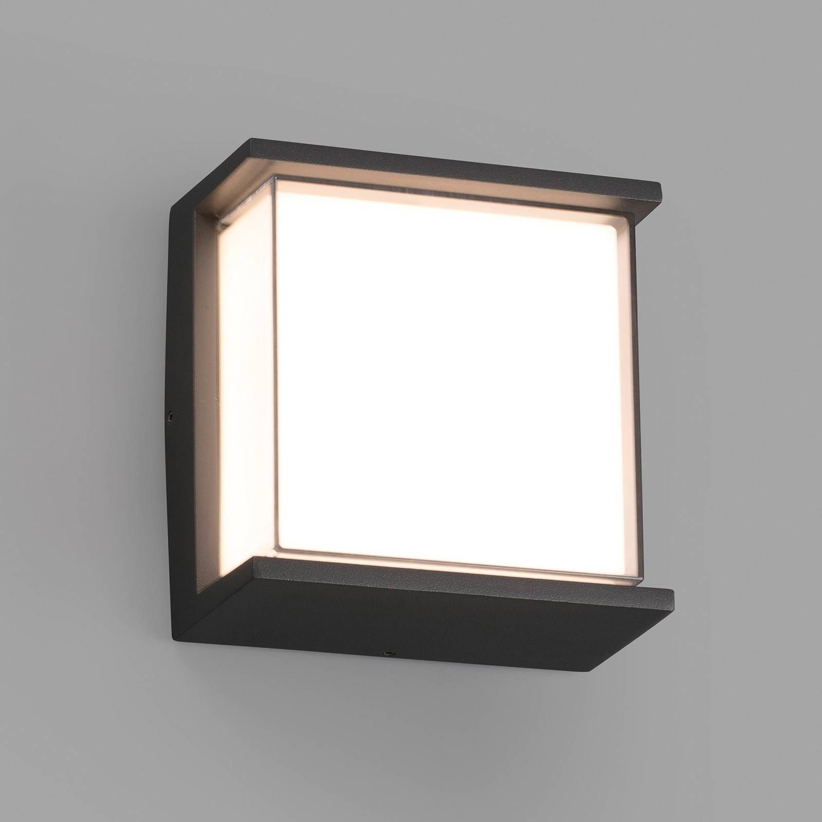 FARO BARCELONA LED vonkajšia nástenná lampa Hikari, IK10, hliník, polykarbonát, 10W, L: 17 cm, K: 17cm