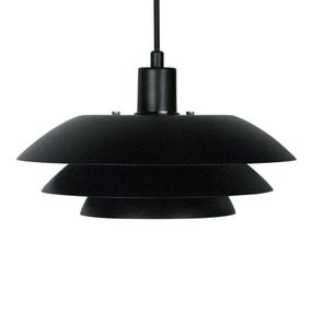 Dyberg Larsen DL31 závesná lampa, kov, čierna, Obývacia izba / jedáleň, kov, E27, 60W, K: 15cm