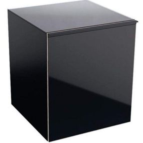 Geberit Acanto - Bočná skrinka 450x520 mm so zásuvkou, čierna 500.618.16.1