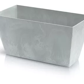 Kvetináč TUBUS Case Beton 400x216x200 mm, vzhľad betón