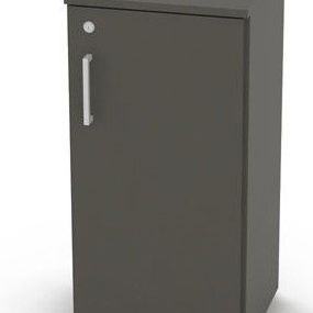 Malá dverová skrinka rea office 20+d2 - graphite