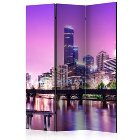 Paraván Purple Melbourne Dekorhome 135x172 cm (3-dielny)