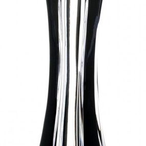 Krištáľová váza Lotos I, farba čierna, výška 205 mm