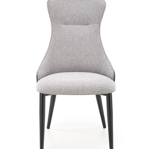 Halmar K434 stolička svetlo šedá/čierna