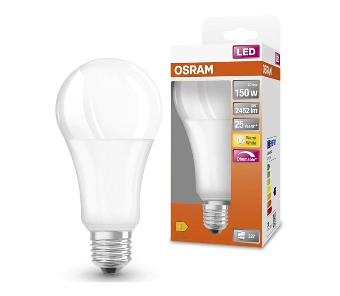 LED Stmievateľná žiarovka SUPERSTAR E27/20W/230V 2700K - Osram