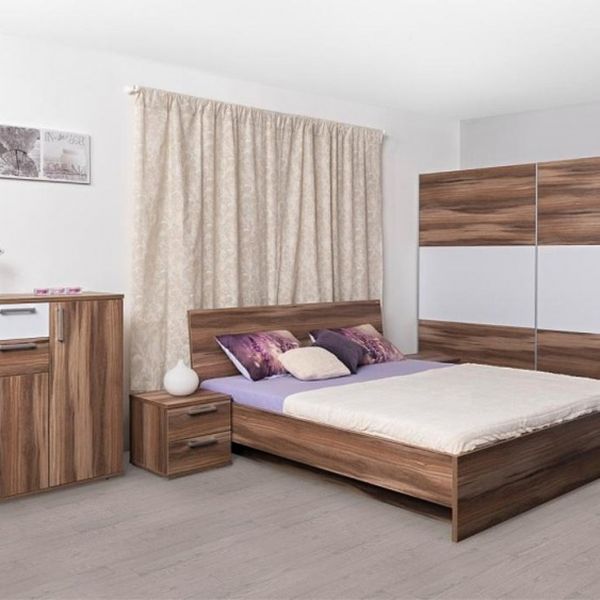 Manželská posteľ rea oxana 180x200cm - wenge