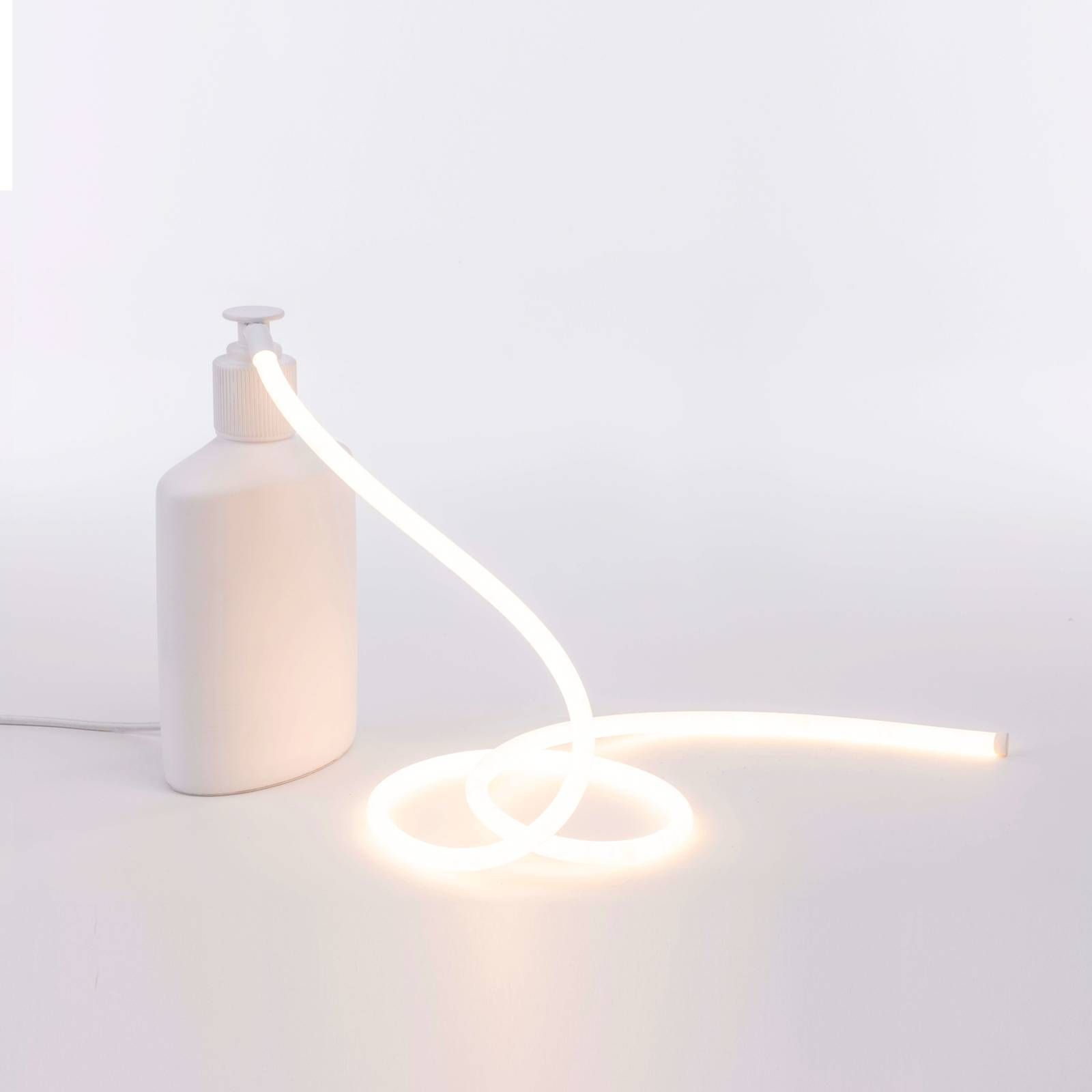SELETTI Stolová LED lampa Daily Glow ako dávkovač mydla, Obývacia izba / jedáleň, syntetická živica, 3.6W, L: 16 cm, K: 29cm