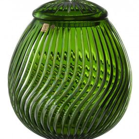 Krištáľová urna Zita, farba zelená, výška 290 mm