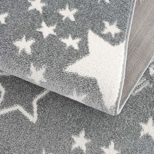 DomTextilu Originálny sivý detský koberec STARS 41830-197189