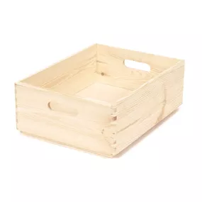 Úložný box z borovicového dreva Compactor Custom, 40 × 30 × 14 cm