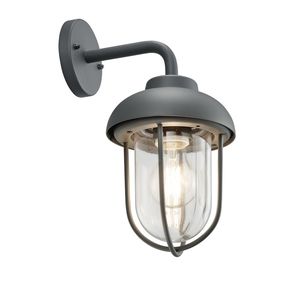 Trio 202760142 záhradná nástenná lampa Duero 1x40W | E27 | IP44 - antracitová, industriálna