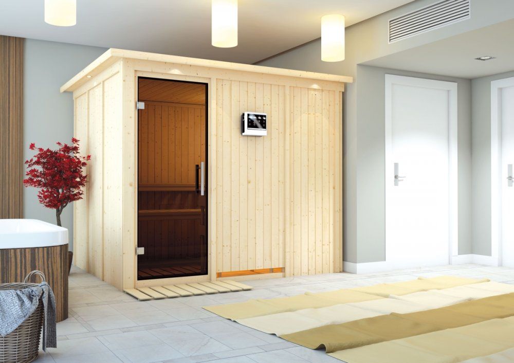 Interiérová fínska sauna 231x196 cm Lanitplast