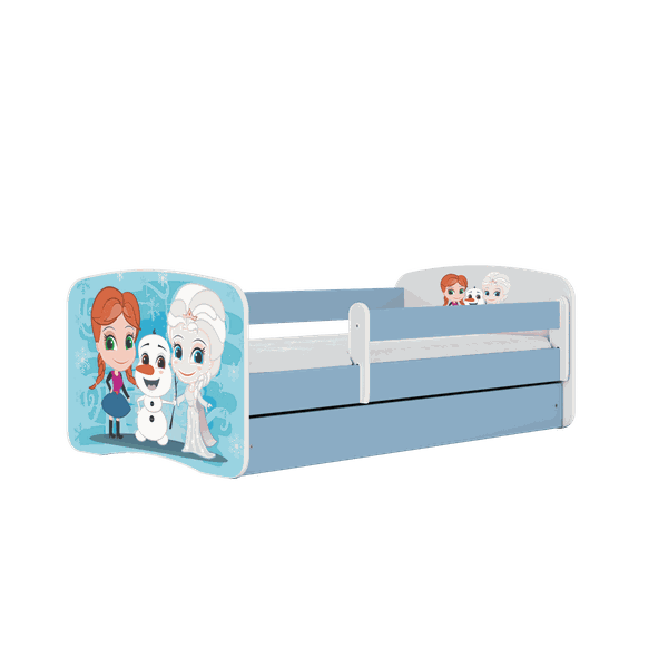 Letoss Detská posteľ BABY DREAMS 180/80 - Ľadové kráľovstvo Biela S matracom Bez uložného priestoru