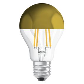 OSRAM LED žiarovka E27 Mirror gold 6, 5W 2 700 K, E27, 6.5W, Energialuokka: F, P: 10.5 cm