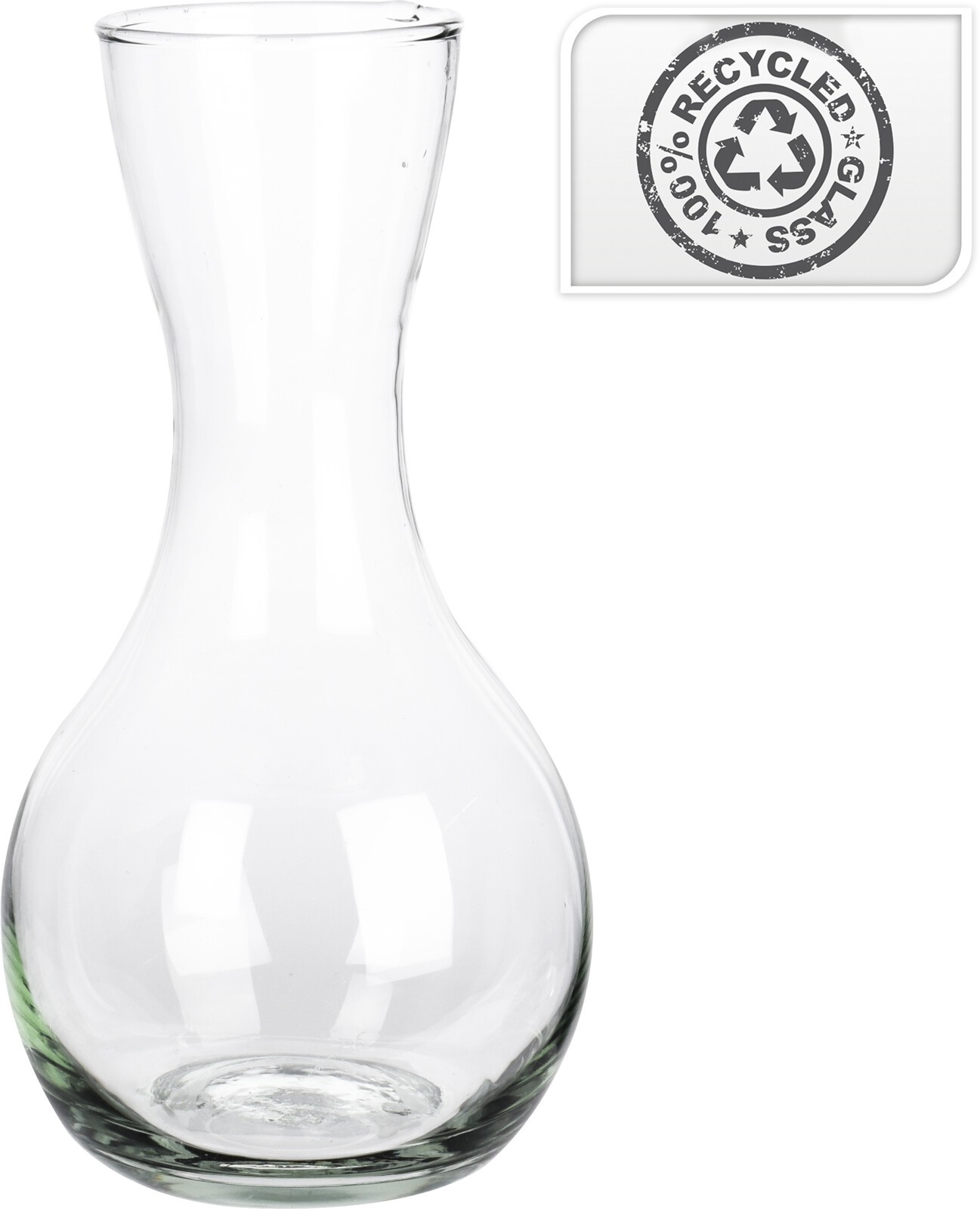Váza/karafa 1,5 l, recyklované sklo