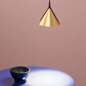 Axo Light Axolight Jewel Mono kyvadlo čierno-zlatá 2700K 12°, Obývacia izba / jedáleň, hliník, 9W, K: 9cm