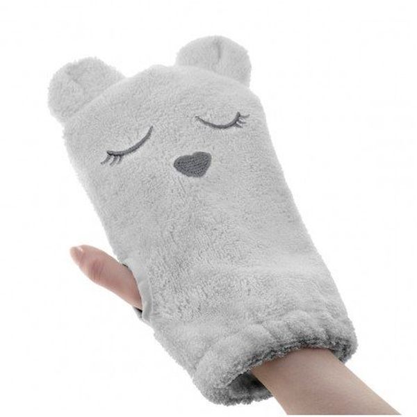 Bambusová rukavica na umývanie tela Mouse - Gray