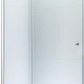 MEXEN - Roma Sprchové dvere krídlové 85 cm, transparent, chróm sa stenovým profilom 854-085-000-01-00