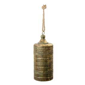Zlatý kovový závesný zvonček Tallis - Ø 13*31 cm