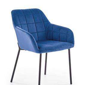 Halmar Jedálenská stolička K305, tmavo modrá