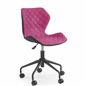 Halmar MATRIX detská stolička čierna / ružová