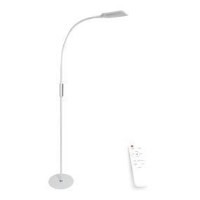 LED Stmievateľná stojacia lampa LED/9W/24V biela + diaľkové ovládanie