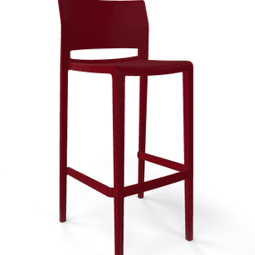 GABER - Barová stolička BAKHITA - vysoká, bordová