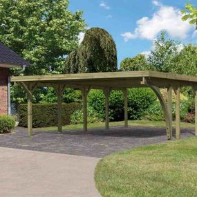 Drevený prístrešok / carport CLASSIC 3B Lanitplast