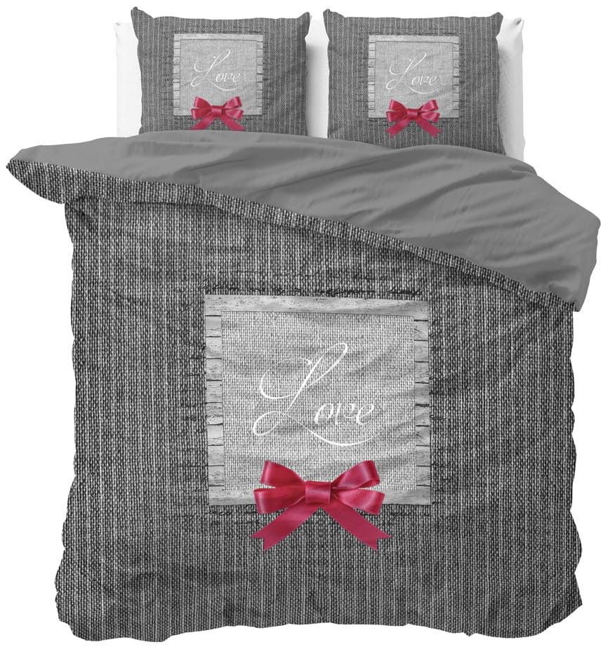 DomTextilu Romantické posteľné obliečky s nádpisom LOVE 200 x 220 cm 21174