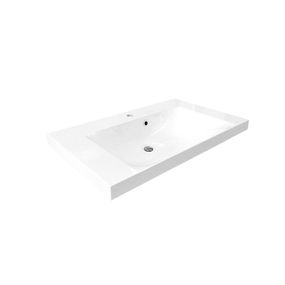 Mereo UCM10146 nábytkové umývadlo, 101x46x14 cm, liaty mramor, biele