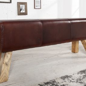 LuxD Dizajnová lavica Horse 120 cm pravá koža