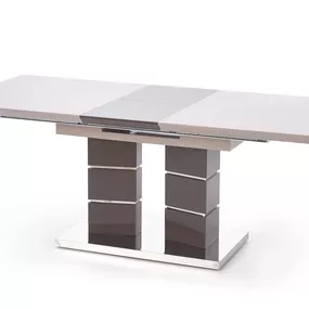 Jedálenský stôl LORD 160-200 cm Šedá / Nerez