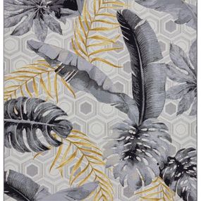 Hanse Home Collection koberce Kusový koberec Flair 105612 Gold Leaves Multicolored – na von aj na doma - 160x235 cm