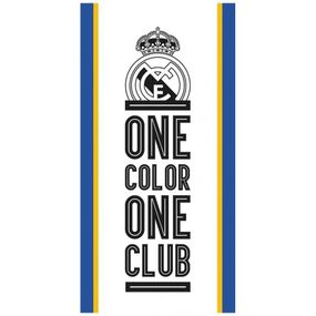 Carbotex · Bavlnená futbalová osuška FC REAL MADRID - ONE COLOR ONE CLUB - 100% bavlna - 70 x 140 cm