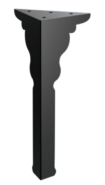 RMP Nábytková noha Uranos 30 cm čierna NOHA003/30