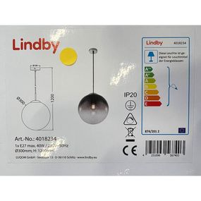 Lindby - Luster na lanku ROBYN 1xE27/40W/230V