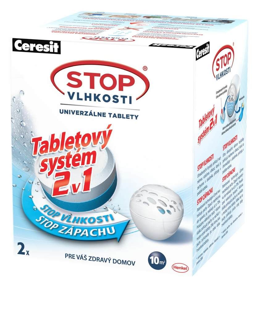 HENKEL CERESIT STOP VLHKOSTI PEARL NAHRADNE TABLETY 2V1 2X300 G