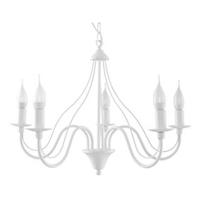 Biele stropné svietidlo Nice Lamps Floriano 5