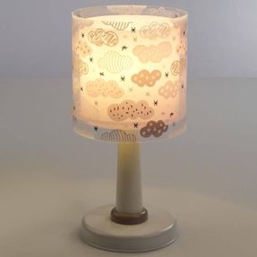 Dalber Stolná lampa Clouds pre detskú izbu, ružová, Detská izba, plast, E14, 40W, K: 30cm