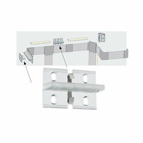 Paulmann Duo Profil Fixture 4ks balení průhledná, kov, plast 702.75 P 70275