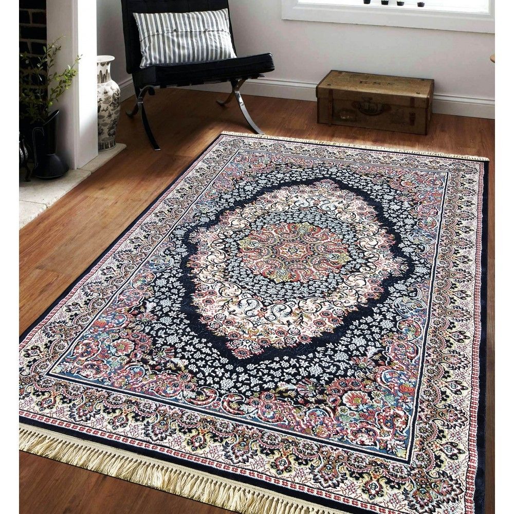 DomTextilu Vintage koberec s luxusným modro-červeným vzorom 65922-239754