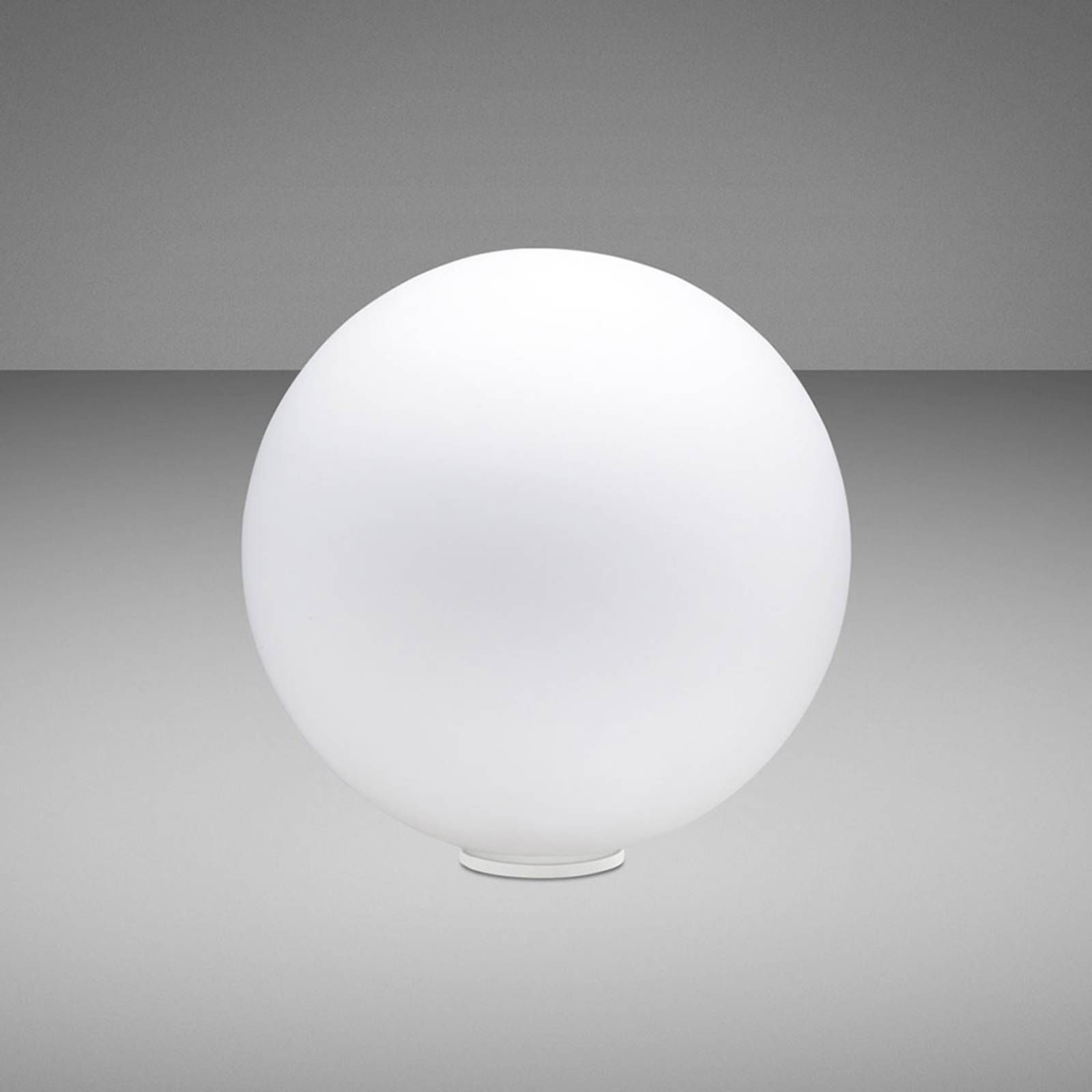 Fabbian Lumi Sfera stolná lampa, ležiaca, Ø 20 cm, Obývacia izba / jedáleň, sklo, plast, G9, 48W, K: 21cm